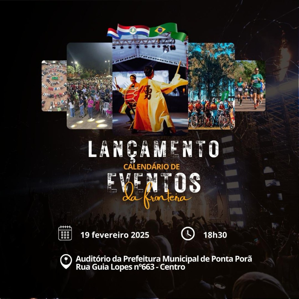 Calendário de Eventos da Fronteira será lançado na quarta-feira