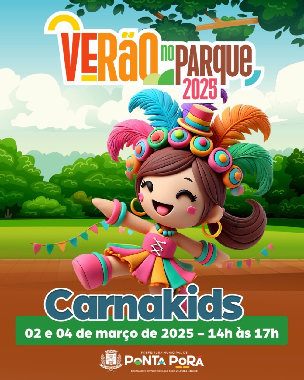 Ponta Porã realiza CarnaKids nos dias 2 e 4 de março