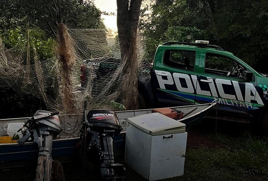Polícia Militar Ambiental autua pescadores por pesca ilegal em Ponta Porã
