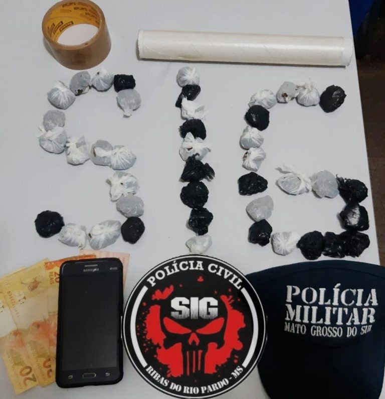 Ação conjunta leva polícias a 'boca de fumo' comandada por presidiário em MS