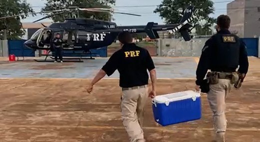 PRF de Dourados faz transporte de urgência de órgãos para transplante