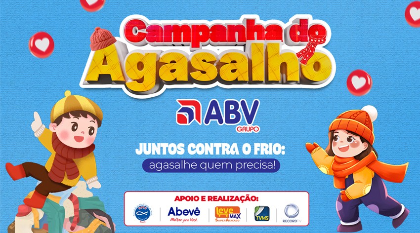Campanha do Agasalho 2025 já está em todas as lojas Abevê e Leve Max