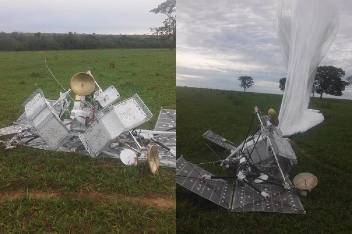 Satélite do Google cai em fazenda de MS