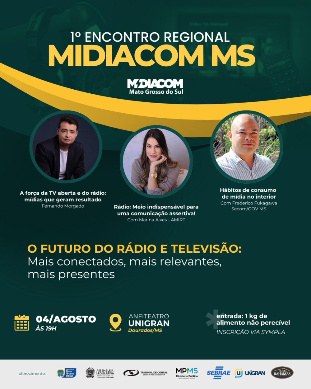Midiacom MS promove Encontro Regional para debater o futuro do rádio e da televisão