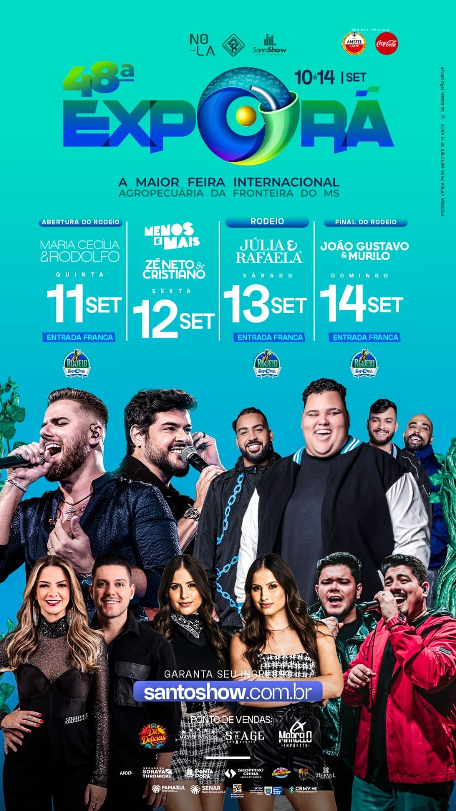 A EXPORÃ 2025 terá quatro noites de shows com grandes nomes da música nacional