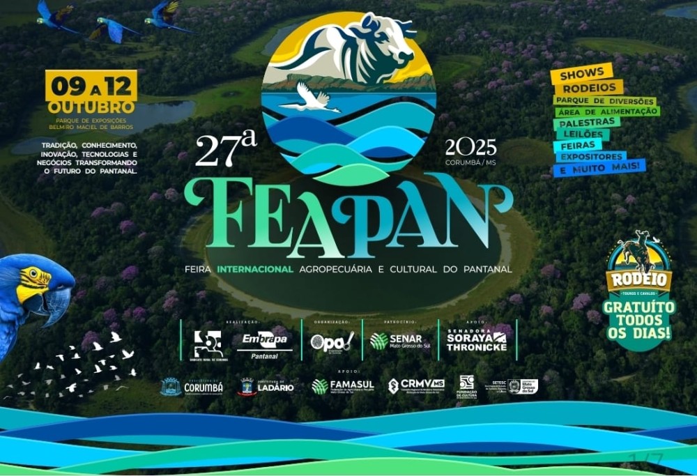 FEAPAN 2025: Corumbá será palco de inovação e sustentabilidade no Agronegócio