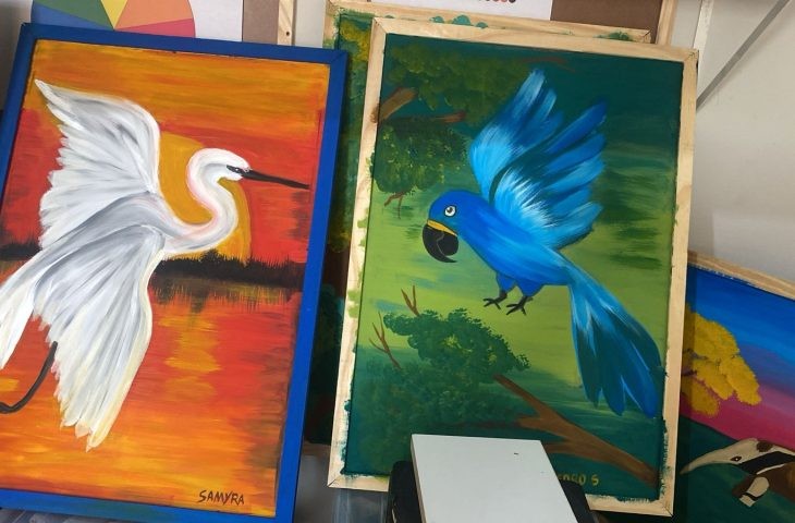 Exposição destacará arte de crianças com deficiência em exposição de telas no Bioparque