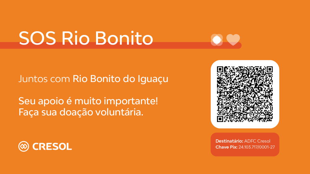 Cresol mobiliza apoio à comunidade de Rio Bonito do Iguaçu