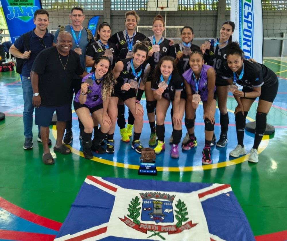 Ponta Porã é campeã no basquete e conquista 3º lugar no vôlei durante Jogos Abertos de MS