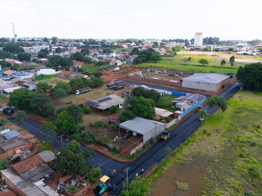 Jardim América recebe pavimentação asfáltica obras avançam em vários bairros da cidade