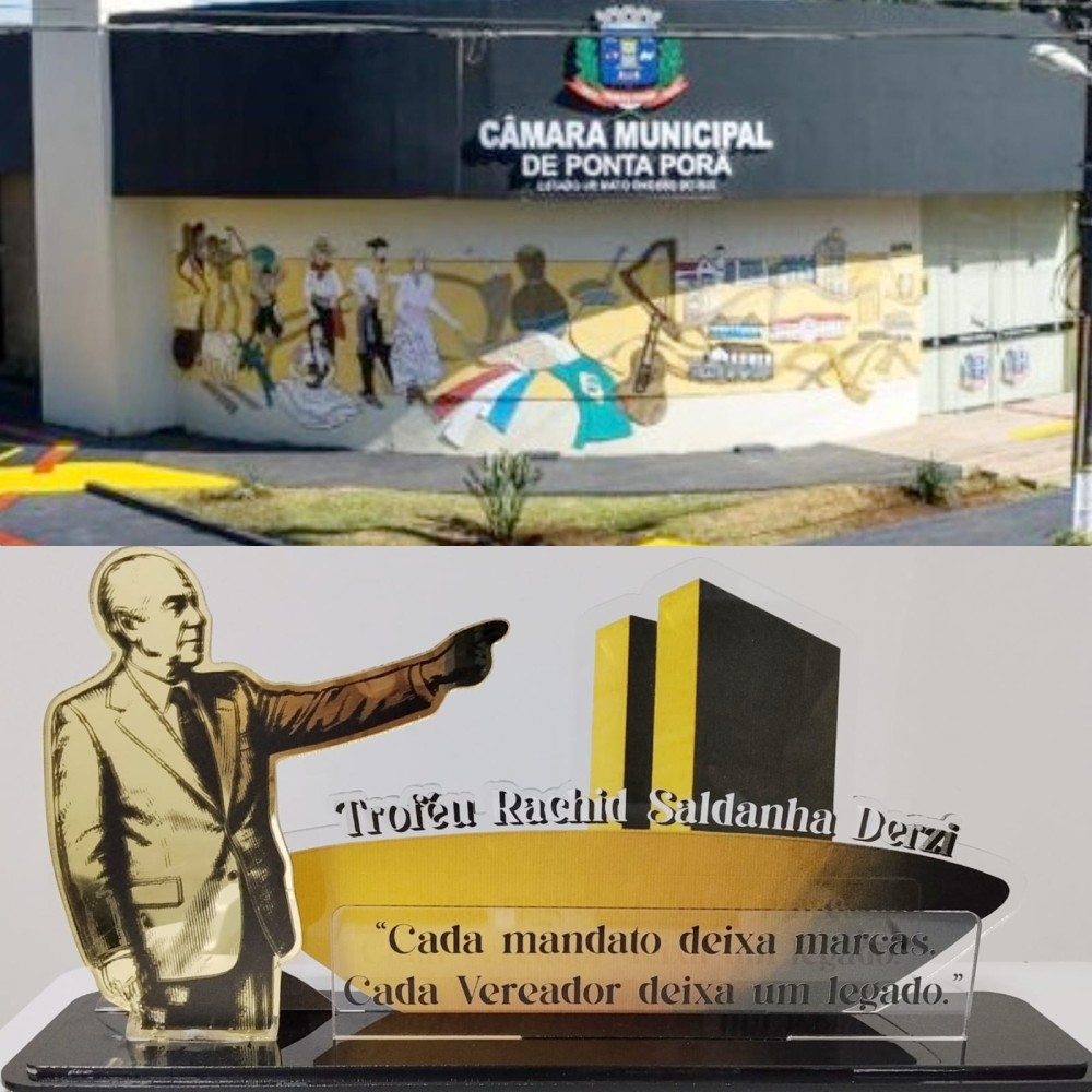 Sessão vai homenagear ex-vereadores de Ponta Porã com troféu “Senador Rachid Saldanha Derzi”