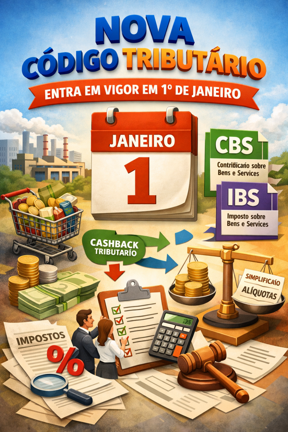 Novo Código Tributário promete simplificar impostos e impacta diretamente a vida do brasileiro
