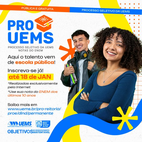 Últimos dias: inscrições do PROUEMS 2026 encerram em 18 de janeiro