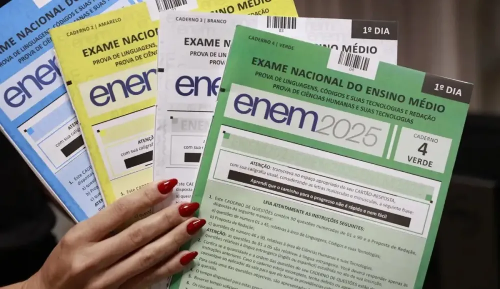 Notas do Enem 2025 já estão disponíveis na internet