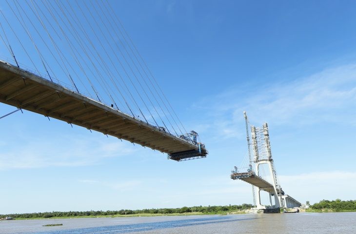 Ponte da Rota Bioceânica entra na fase final com “beijo” entre os lados previsto para maio