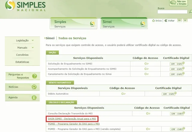 Prazo para envio da declaração anual do MEI termina neste domingo