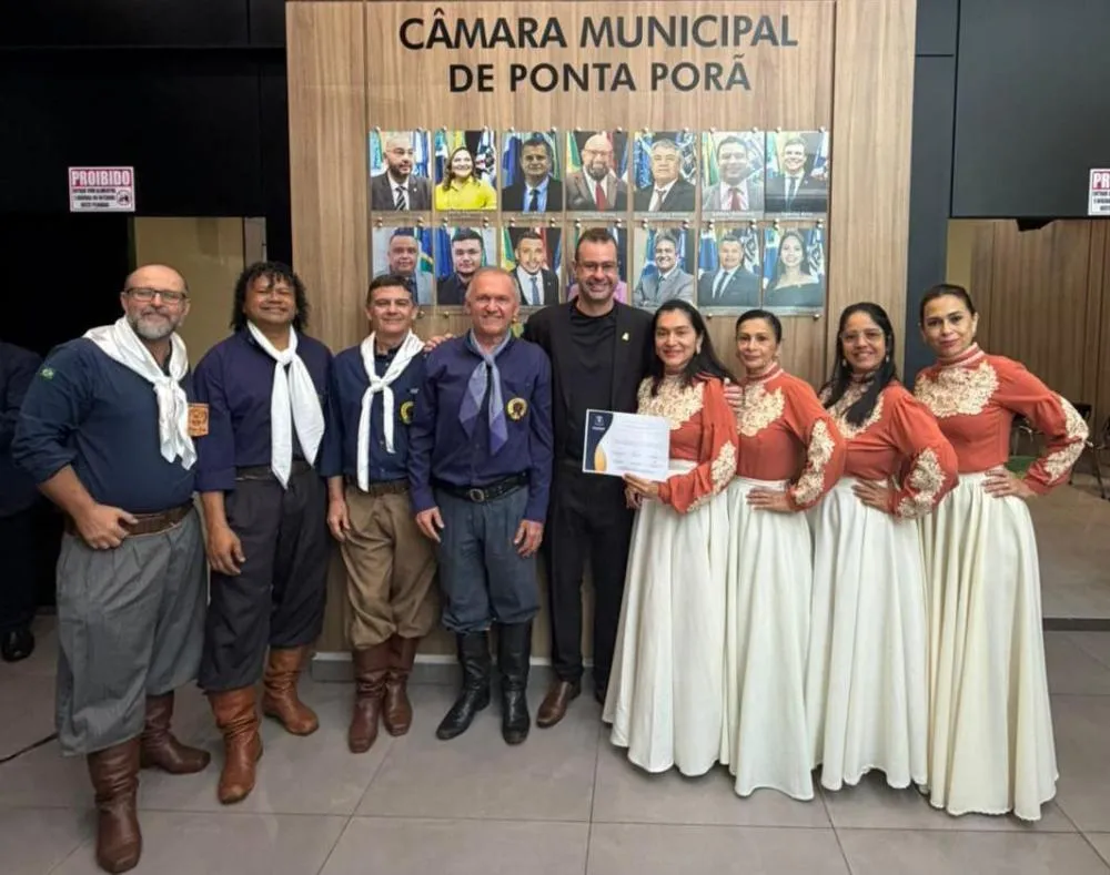 Grupo Xiru do CTG Querência da Saudade recebe voto de congratulações da Câmara 