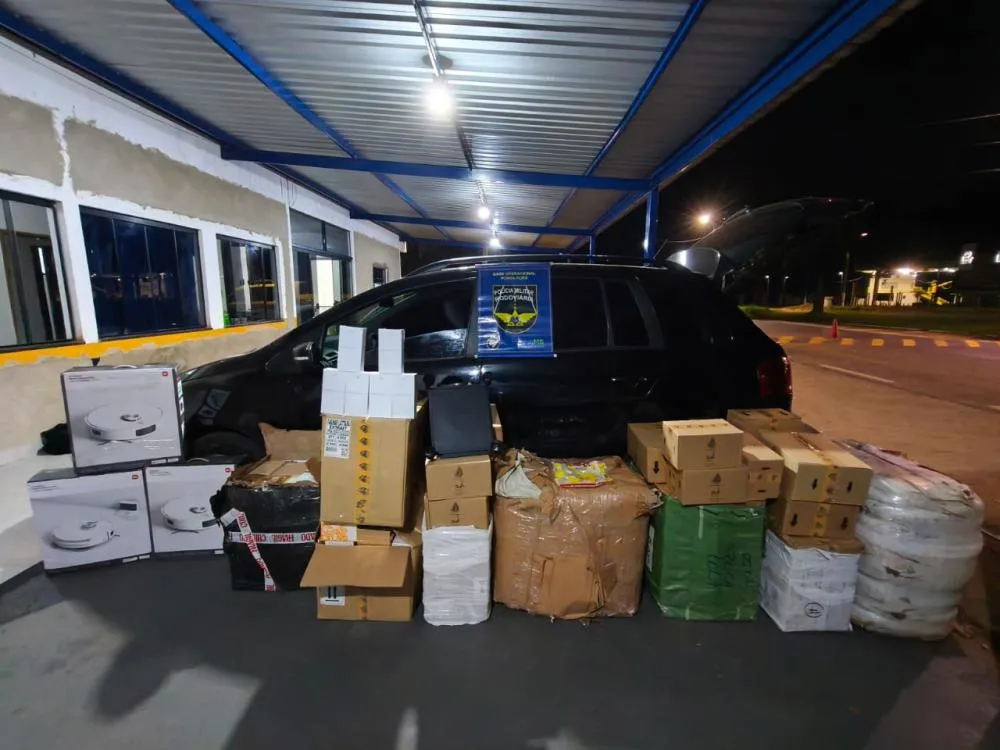 Polícia Rodoviária apreende mercadorias avaliadas em R$ 566 mil em Ponta Porã