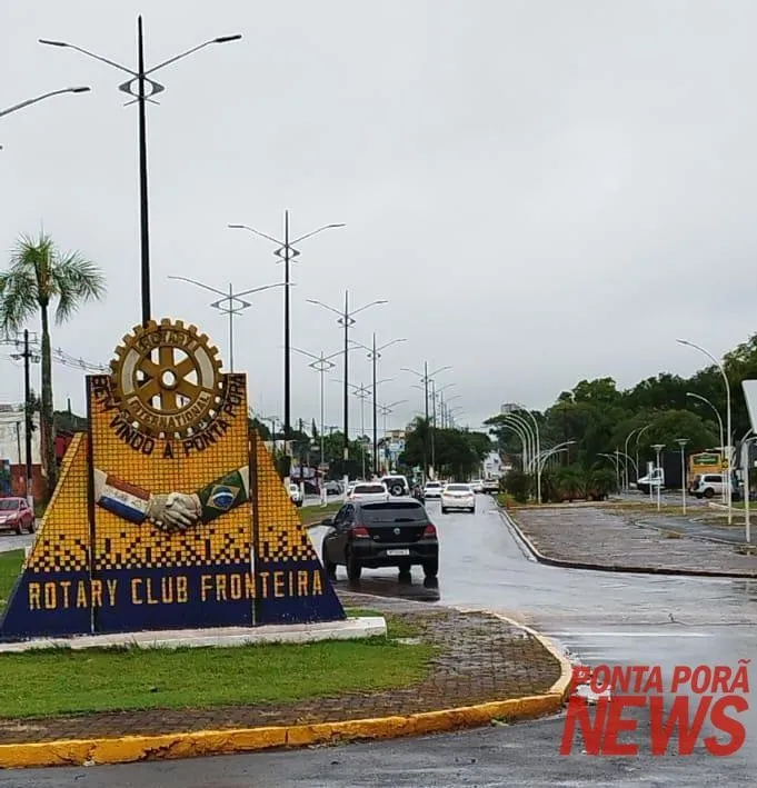 Sábado chuvoso na fronteira, com previsão de temporal à tarde