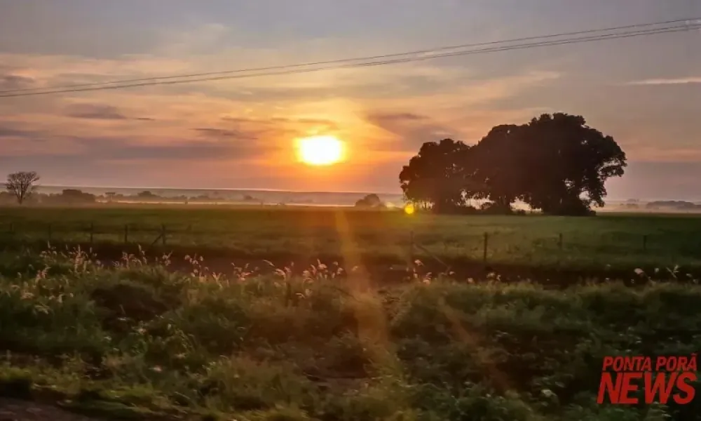 Quarta-feira com previsão de sol entre poucas nuvens e chuva à tarde na fronteira