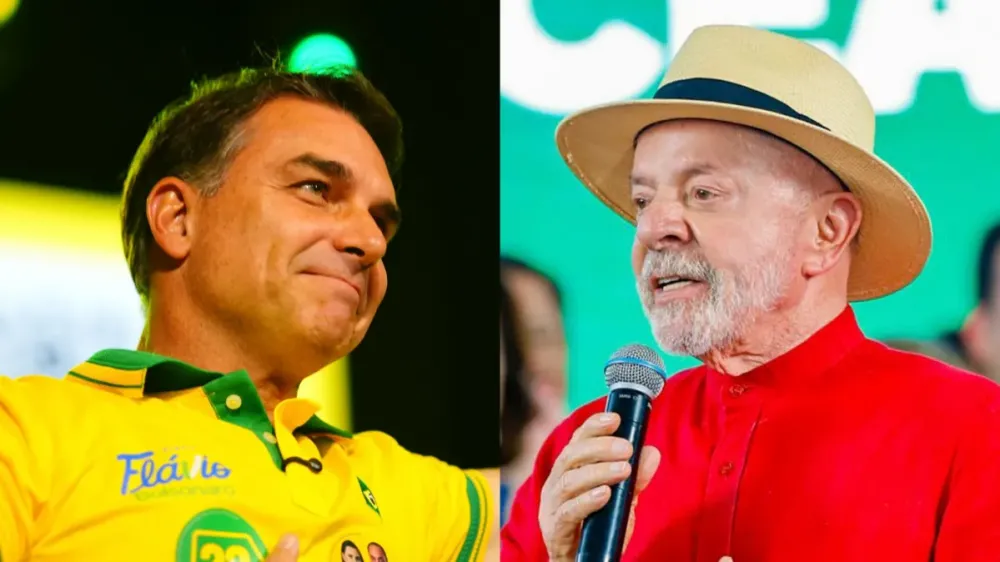 Flávio Bolsonaro tem 52,8% dos votos válidos no 2º turno; Lula, 47,2%