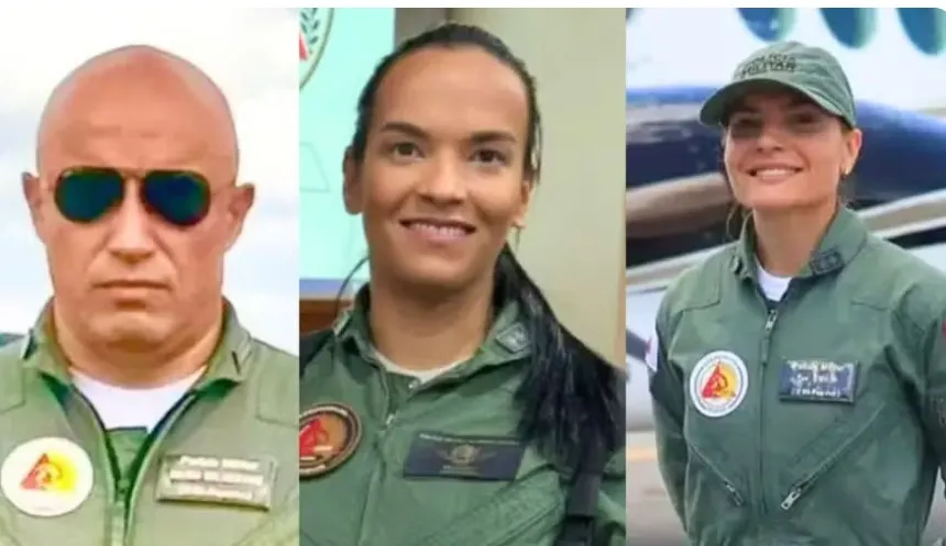 Avião da PM de Minas Gerais cai e mata três oficiais no Vale do Aço