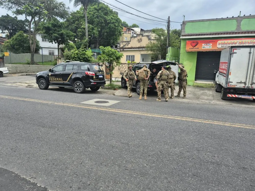 Mandados de prisão são cumpridos no Rio de Janeiro e uma pessoa foi presa; Foto: Divulgação/PF