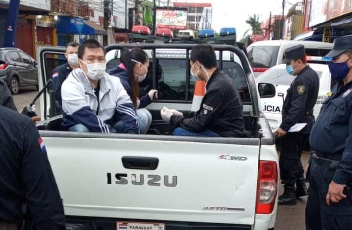 Chineses presos ao entrarem no Paraguai quebrando isolamento