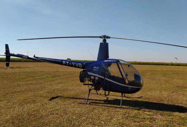 Helicóptero sem plano de voo e com irregularidades é apreendido em MS