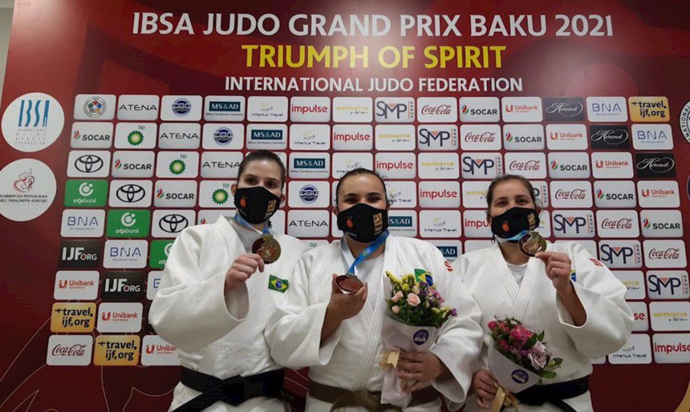 Brasil conquista mais 2 ouros e 1 bronze no judô paralímpico, em Baku