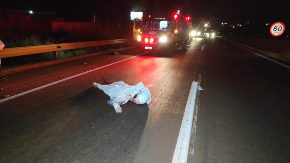 Motociclista morre em acidente na BR-163
