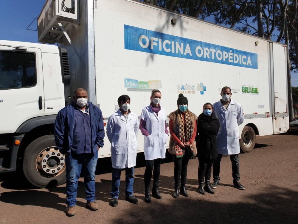 Carreta Oficina Ortopédica esteve em Ponta Porã