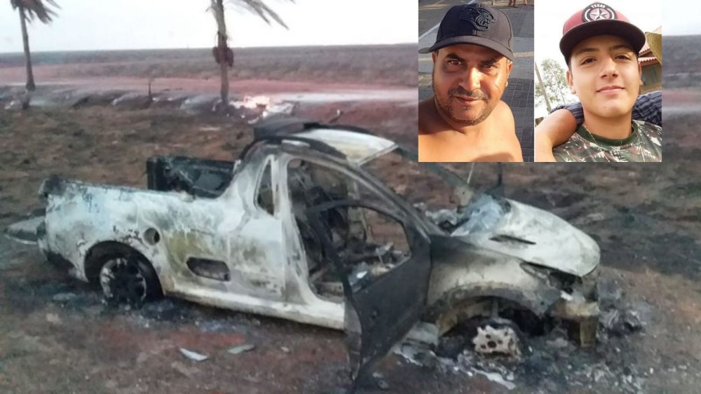 Ao tentar atravessar rodovia em chamas, 2 morrem carbonizados na MS-145