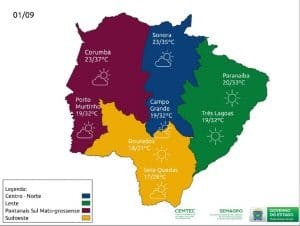Setembro será de calor acima da média e pouca chuva