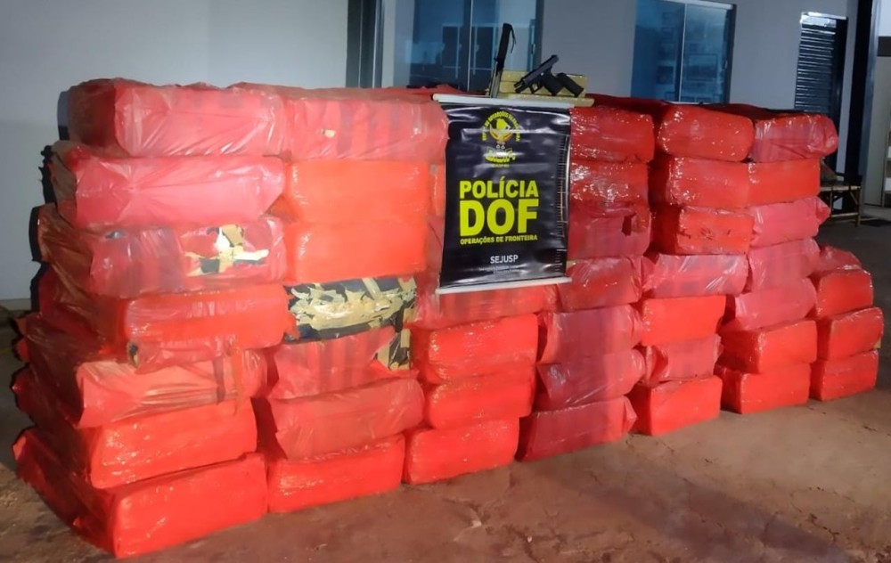 Mais de 2 toneladas de maconha são apreendidas na MS-384