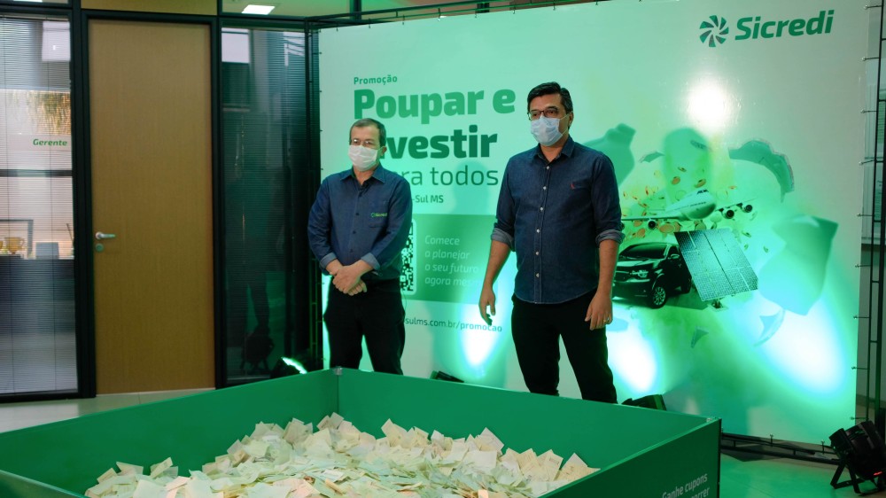Sicredi Centro-Sul MS realiza terceiro sorteio da promoção Poupar e Investir é para todos