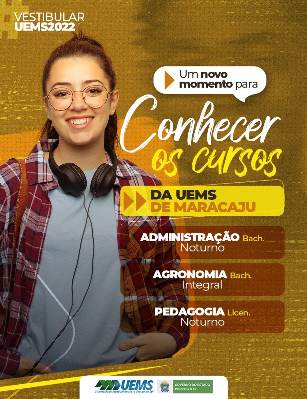 Vestibular 2022: UEMS de Maracaju oferta 66 vagas em três cursos de graduação